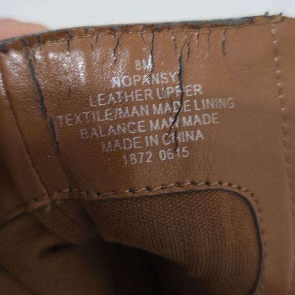 Nine West Women’s “Nopansy” Brown Leather Boots Side Zip Buckle size 8 - Picture 11 of 11